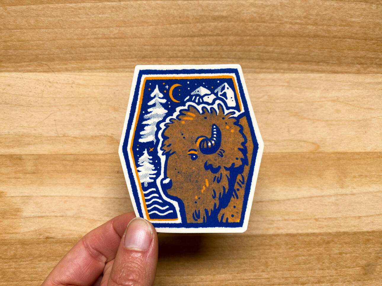 Bison Sticker